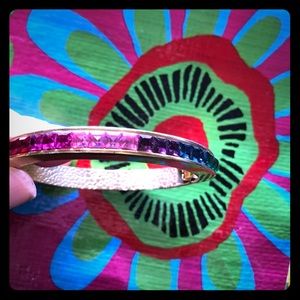 💙💖Blingy Rainbow Rhinestone Bangle Bracelet💖💙